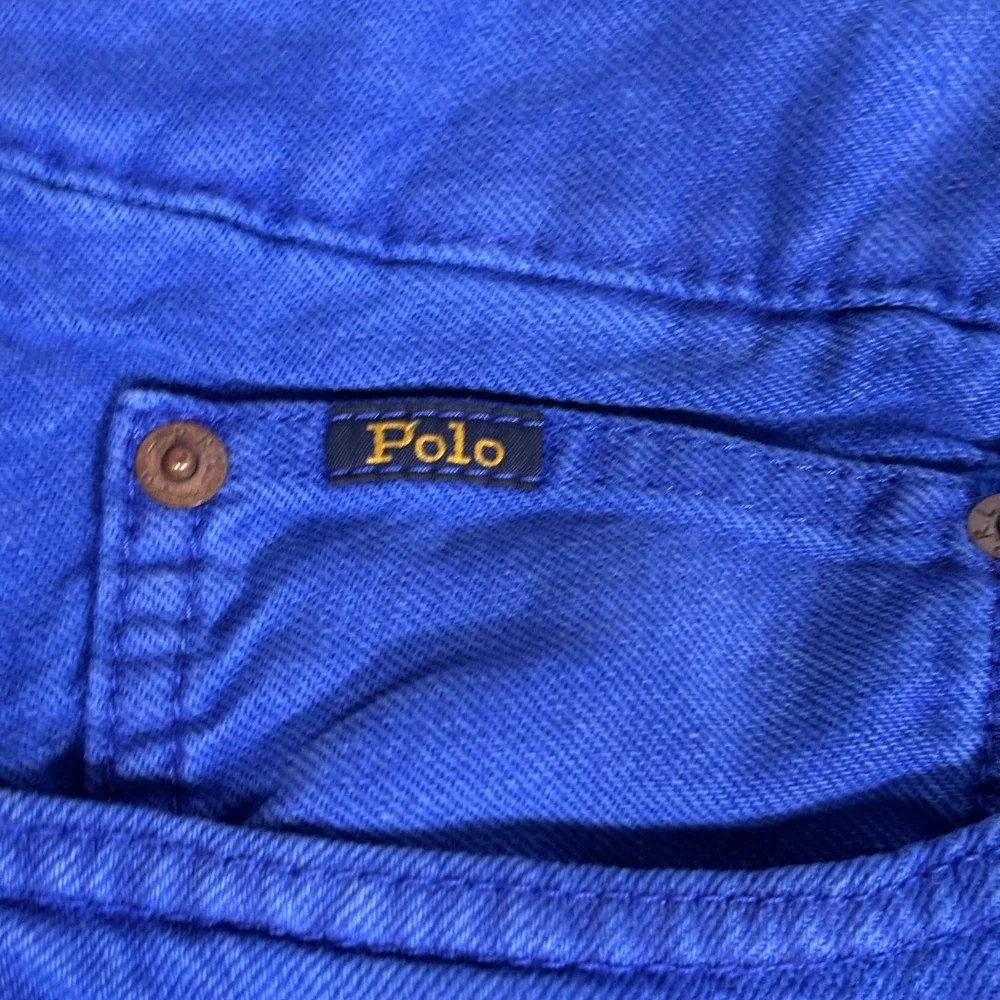 Polo Ralph Lauren Varick Slim Straight Hemp Denim Pants Blue 44B x 32 NWT